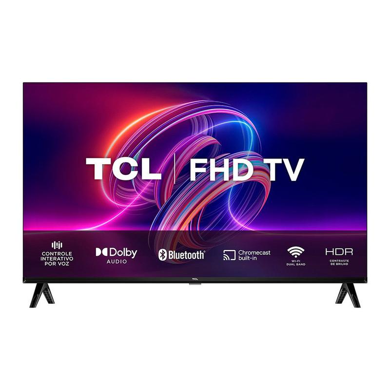 Smart TV TCL LED 43 Polegadas Full HD HDR Wi-Fi Android Comando De